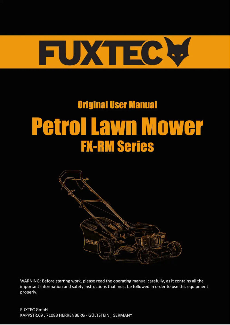 Page 1 de la notice Manuel utilisateur Fuxtec FX-RM5196