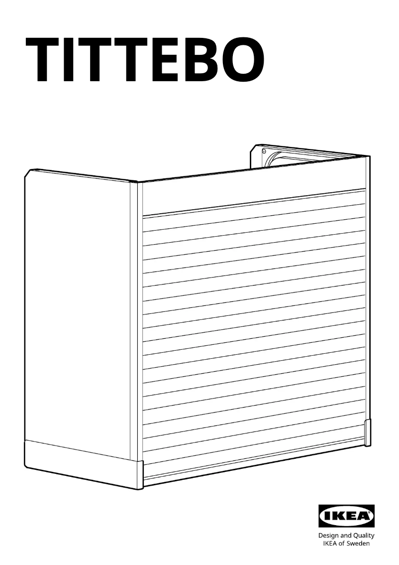 Page 1 de la notice Manuel utilisateur Ikea TITTEBO 205.502.75