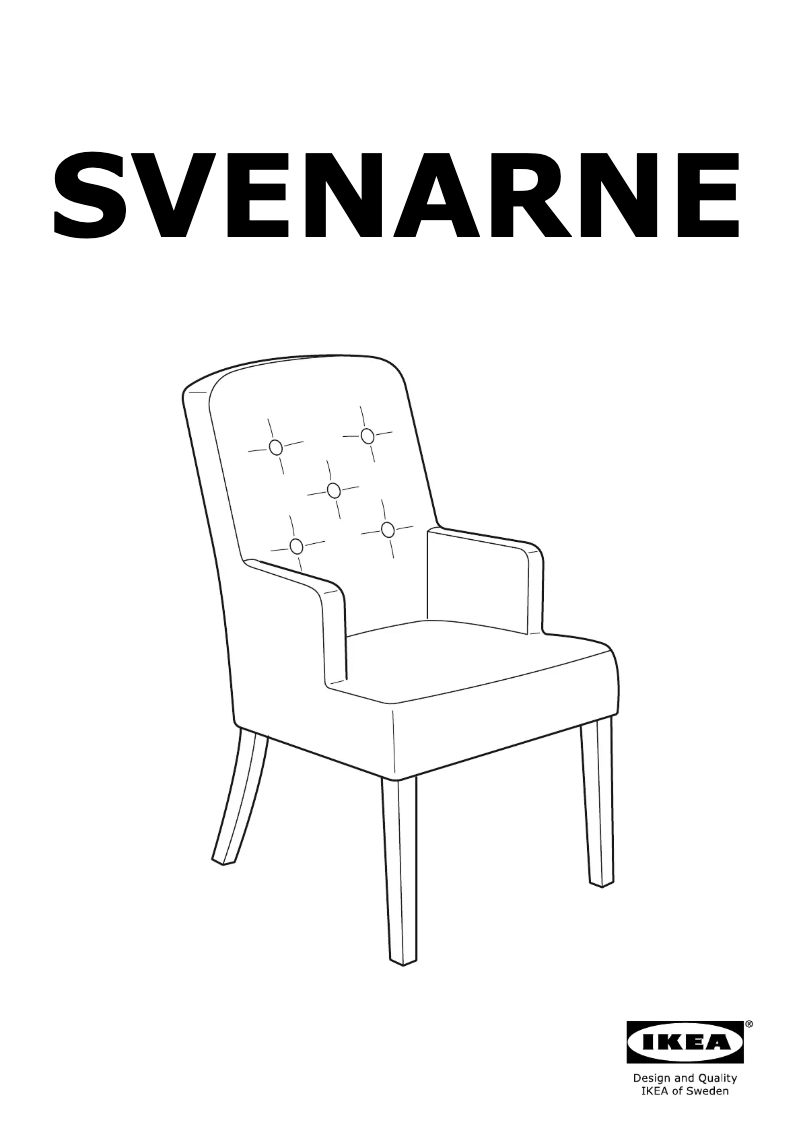 Page 1 de la notice Manuel utilisateur Ikea SVENARNE 104.273.42