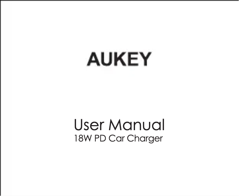 Page 1 de la notice Manuel utilisateur Aukey PL-A8