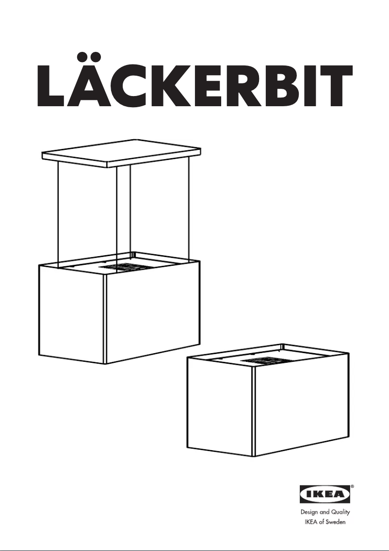 Page 1 de la notice Manuel utilisateur Ikea LACKERBIT