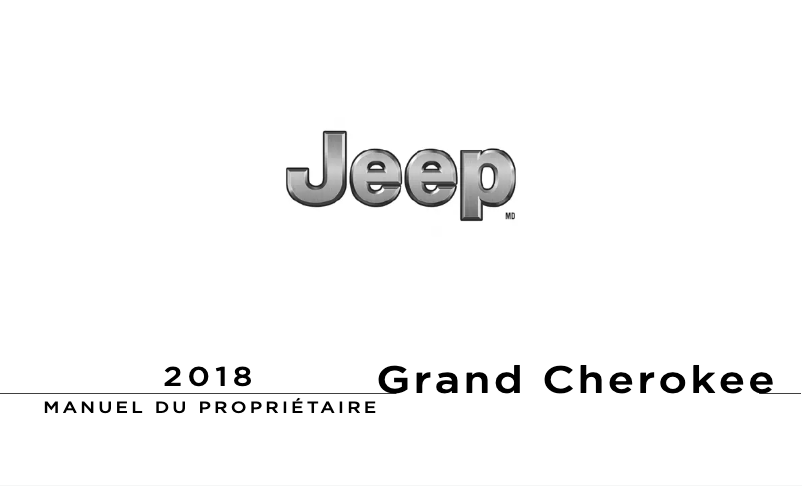 Page 1 de la notice Manuel utilisateur Jeep Grand Cherokee (2018)