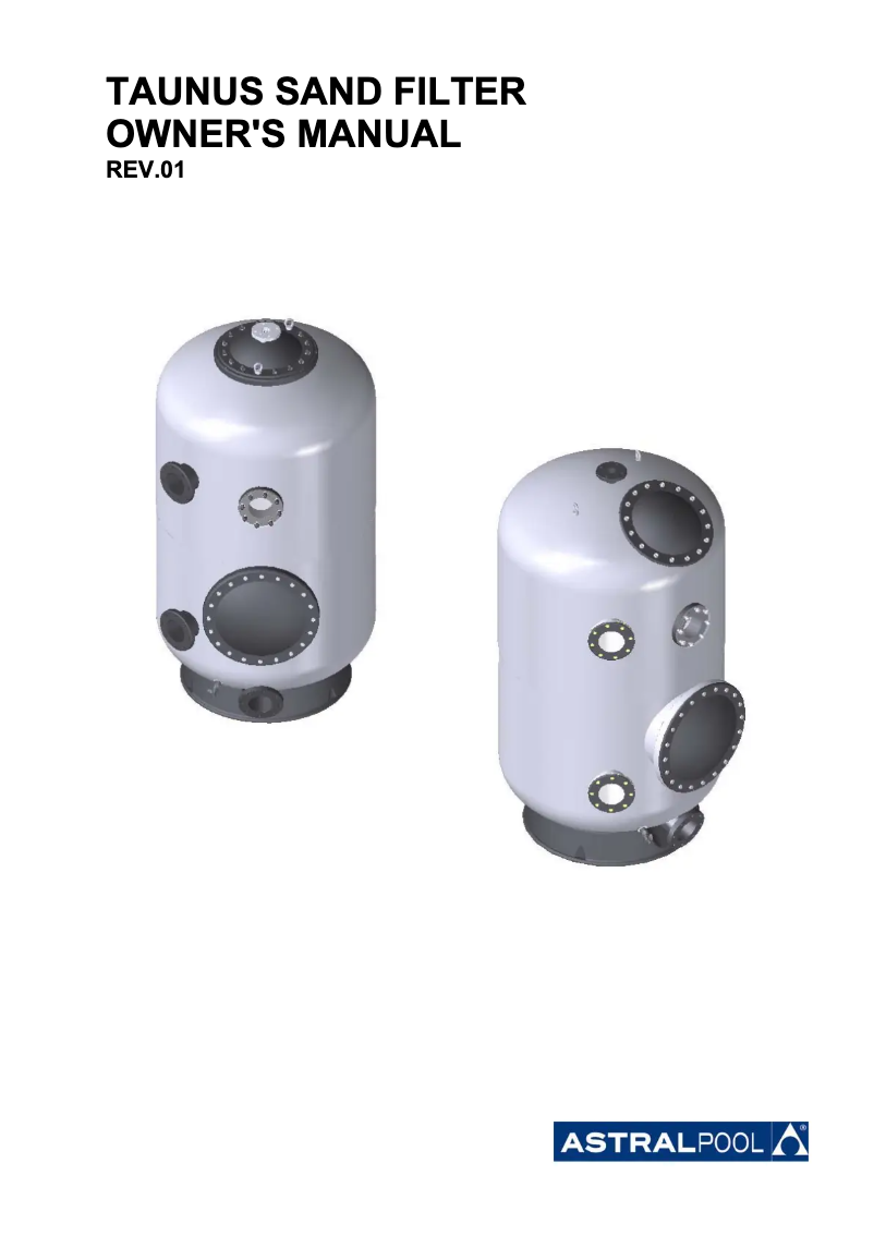Página 1 del manual Manual de usuario AstralPool Taunus