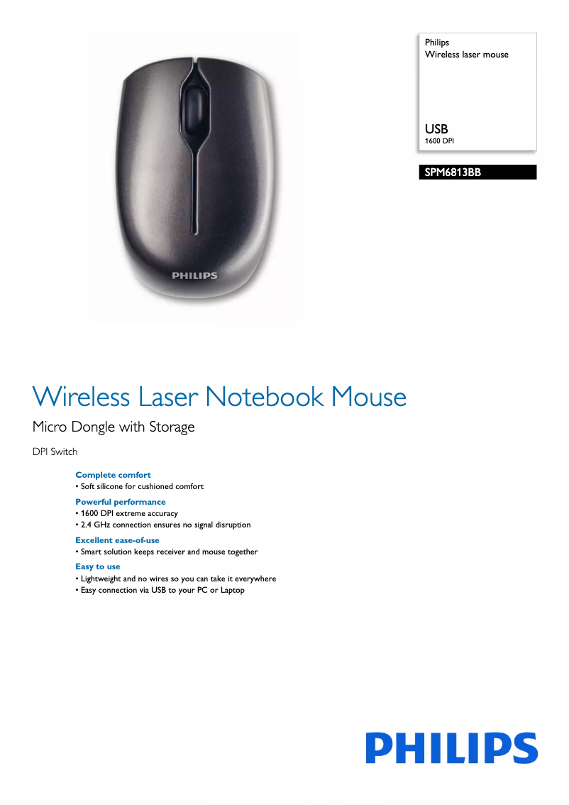 Page n°1 - Brochure Philips SPM6813BB