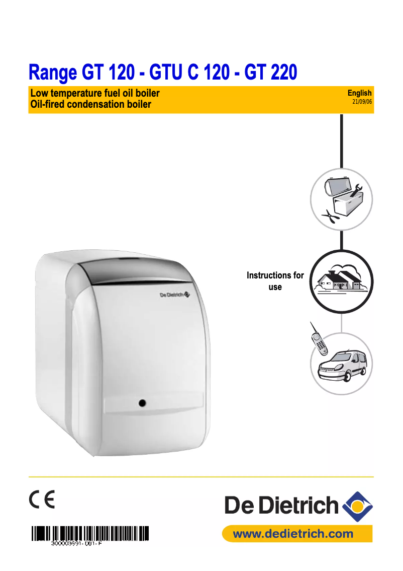 Página 1 del manual Manual de usuario De Dietrich GT 120