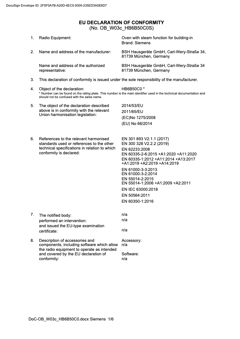 Page 1 de la notice Manuel utilisateur Siemens CS858GRB7S