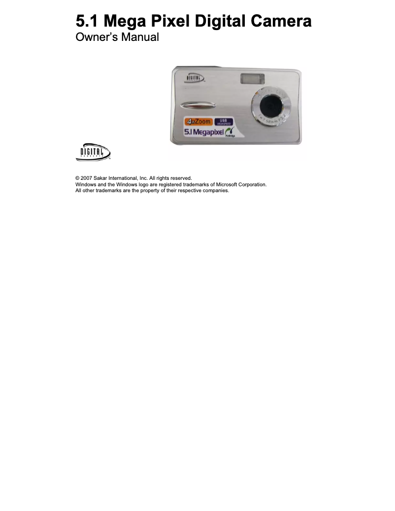 Page 1 de la notice Manuel utilisateur Sakar 87492