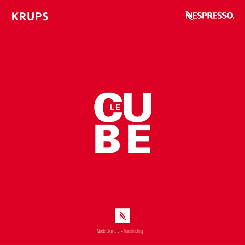 Página 1 del manual Manual de usuario Krups Nespresso Le Cube XN5000