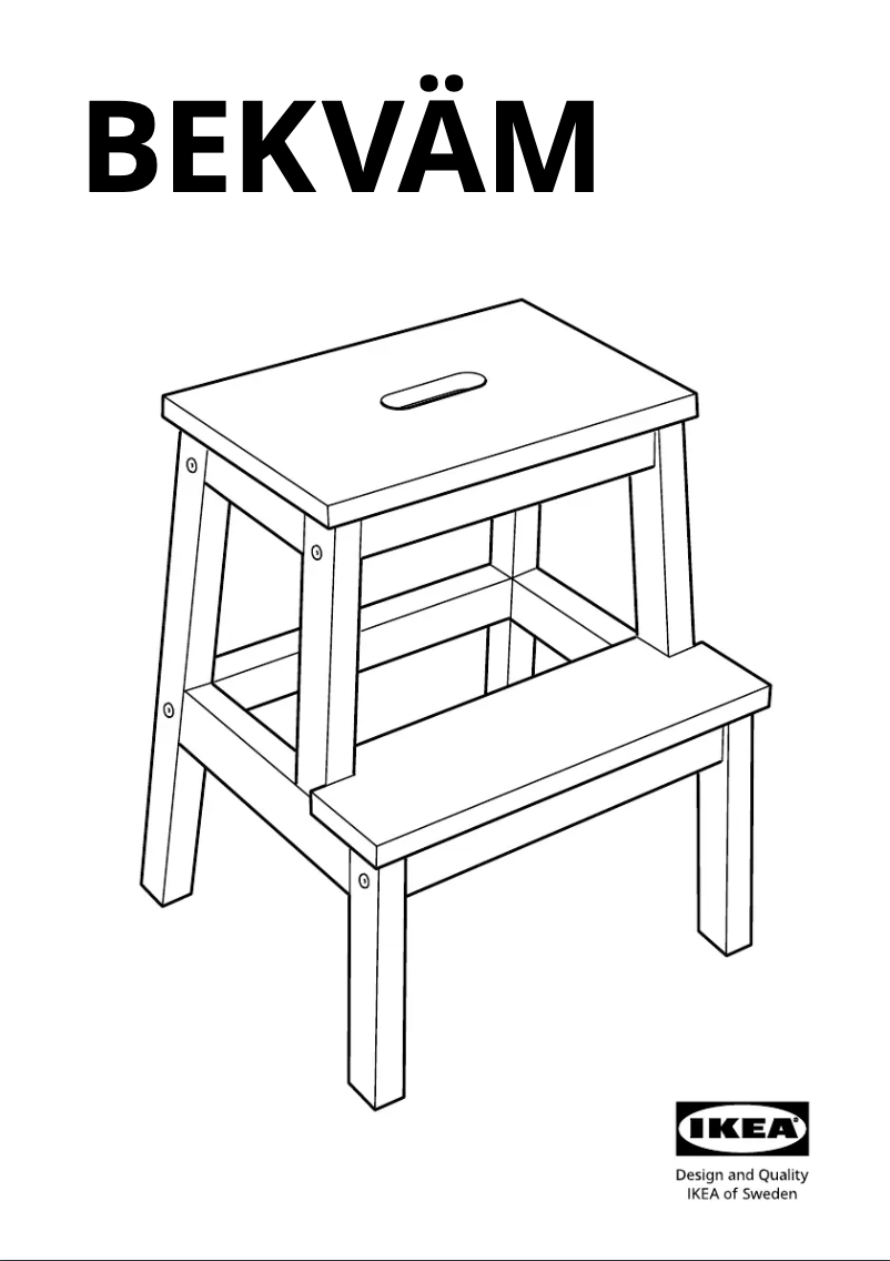 Page 1 de la notice Manuel utilisateur Ikea BEKVÄM 305.695.47