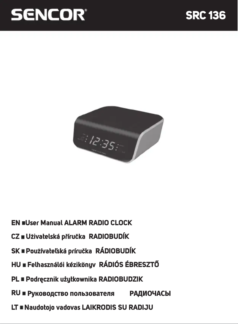 Page 1 de la notice Manuel utilisateur Sencor SRC 136 B