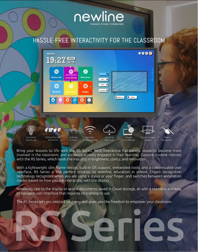 Page 1 de la notice Fiche technique Newline TT-7518RS