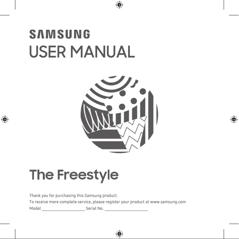 Page 1 de la notice Manuel utilisateur Samsung The Freestyle
