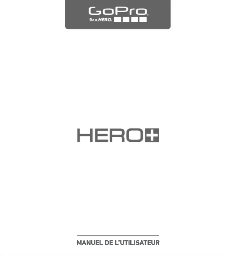 Image de la première page du manuel de l'appareil HERO+