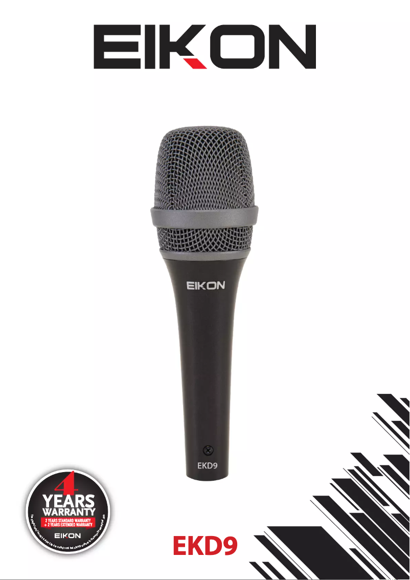 Page 1 de la notice Manuel utilisateur Eikon EKD9