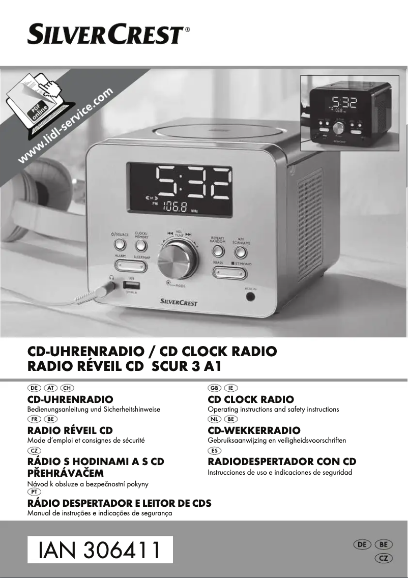 Page 1 de la notice Manuel utilisateur SilverCrest SCUR 3 A1