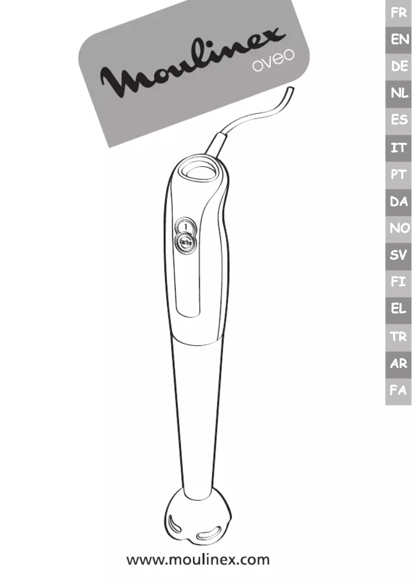 Page 1 de la notice Manuel utilisateur Moulinex Oveo DD300147