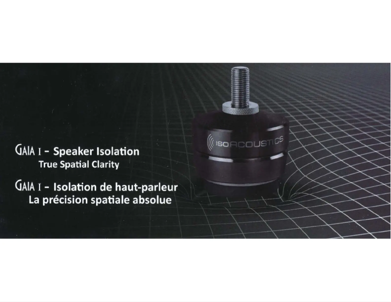 Page 1 de la notice Manuel utilisateur IsoAcoustics GAIA I