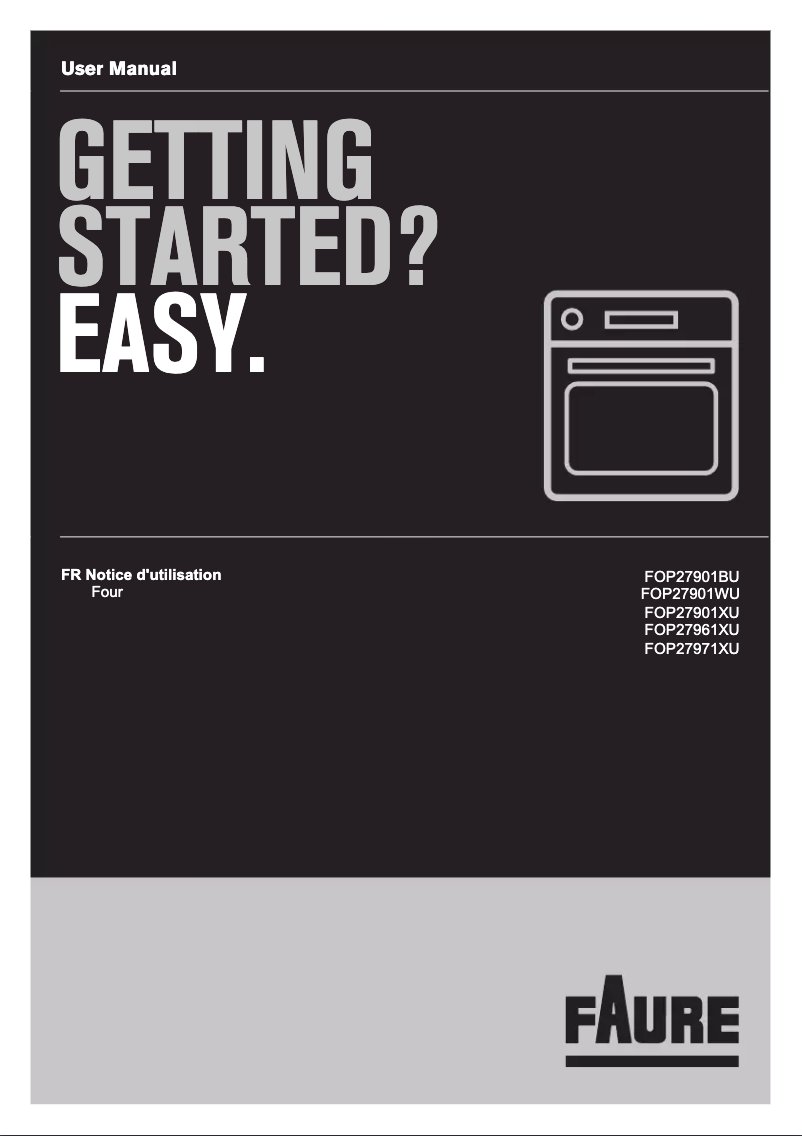 Page 1 of the manual User Manual Faure FOP27901BU