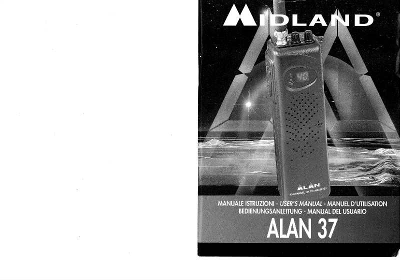 Page 1 de la notice Manuel utilisateur Midland ALAN 37