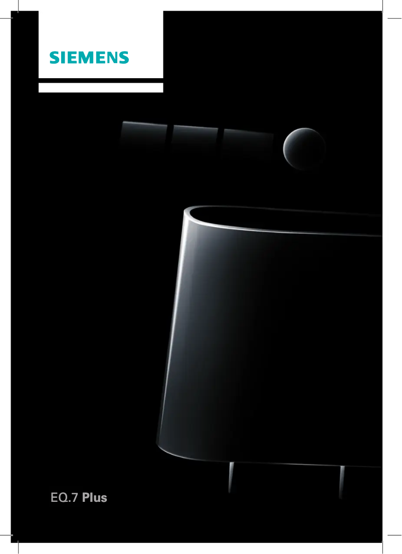 Page 1 de la notice Manuel utilisateur Siemens EQ.7 TE706501DE