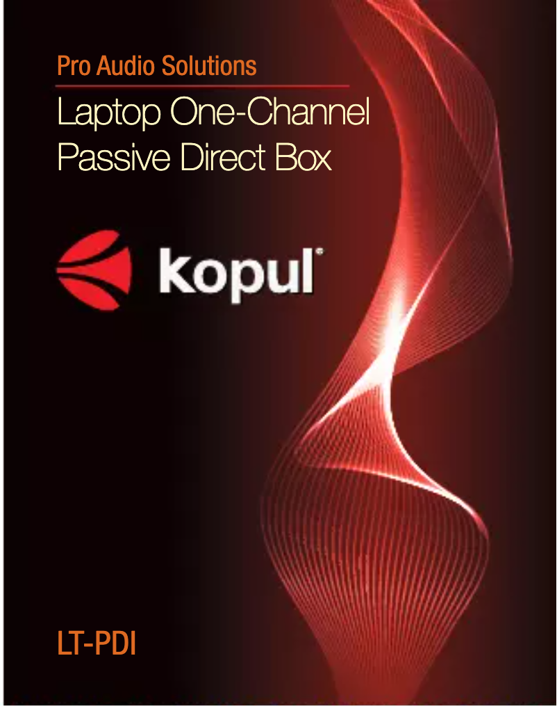 Página 1 del manual Manual de usuario Kopul LT-PDI