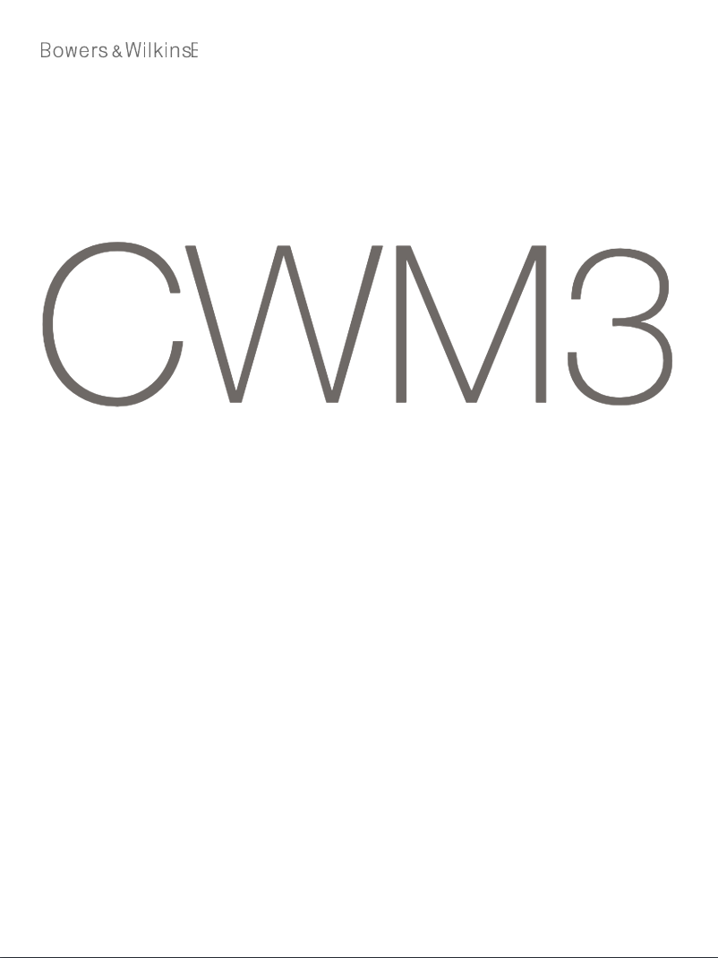Page 1 de la notice Manuel utilisateur Bowers & Wilkins CWM362