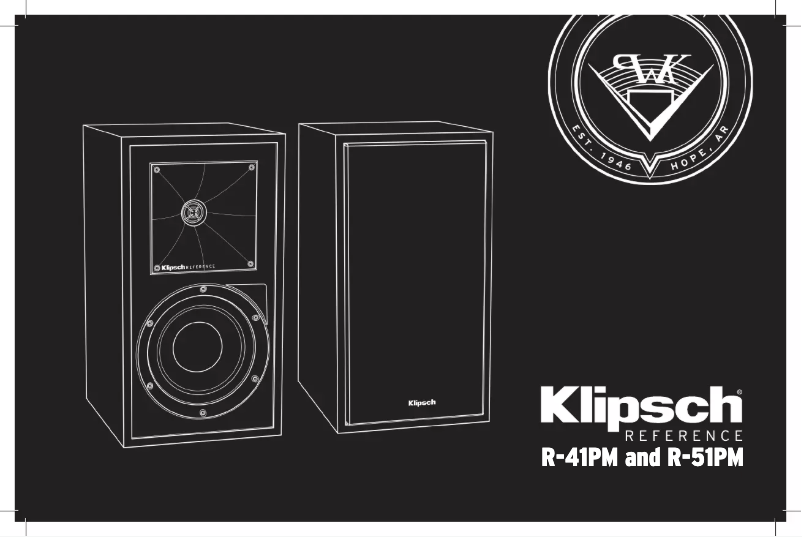 Page 1 de la notice Manuel utilisateur Klipsch Reference R-51PM