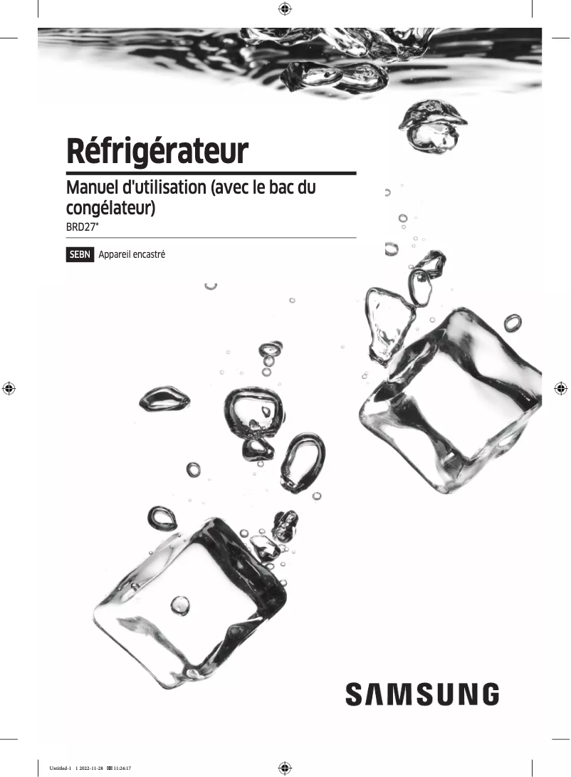 Página 1 del manual Manual de usuario Samsung BRD27600EWW