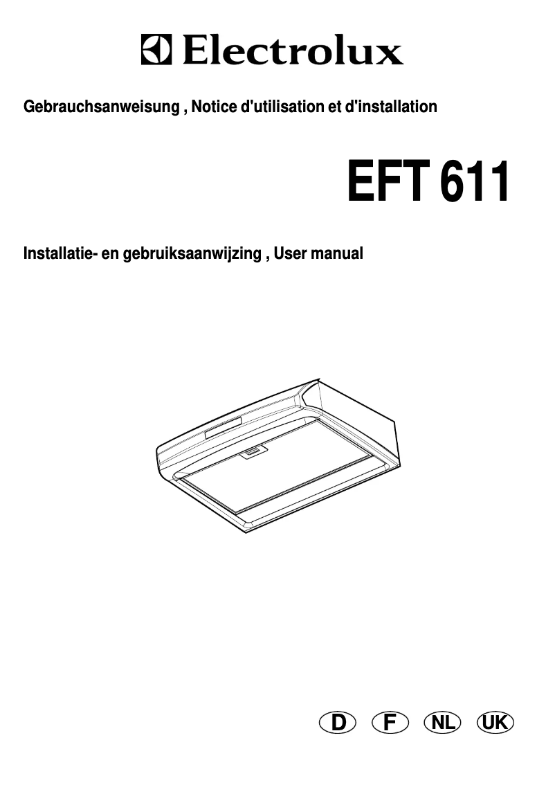 Página 1 del manual Manual de usuario Electrolux EFT611