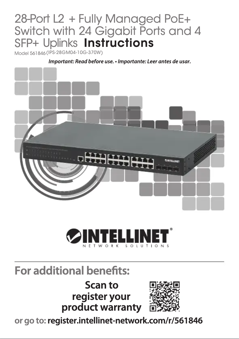Page 1 de la notice Manuel utilisateur Intellinet 561846