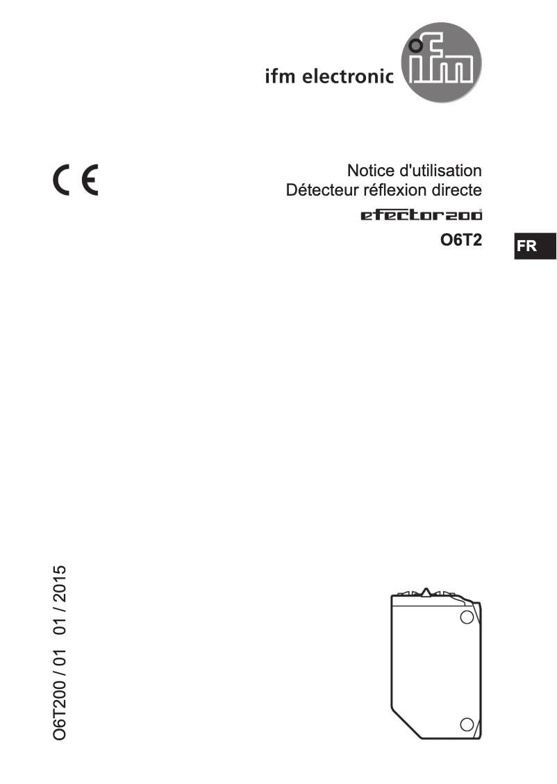 Page 1 de la notice Manuel utilisateur IFM O6T202