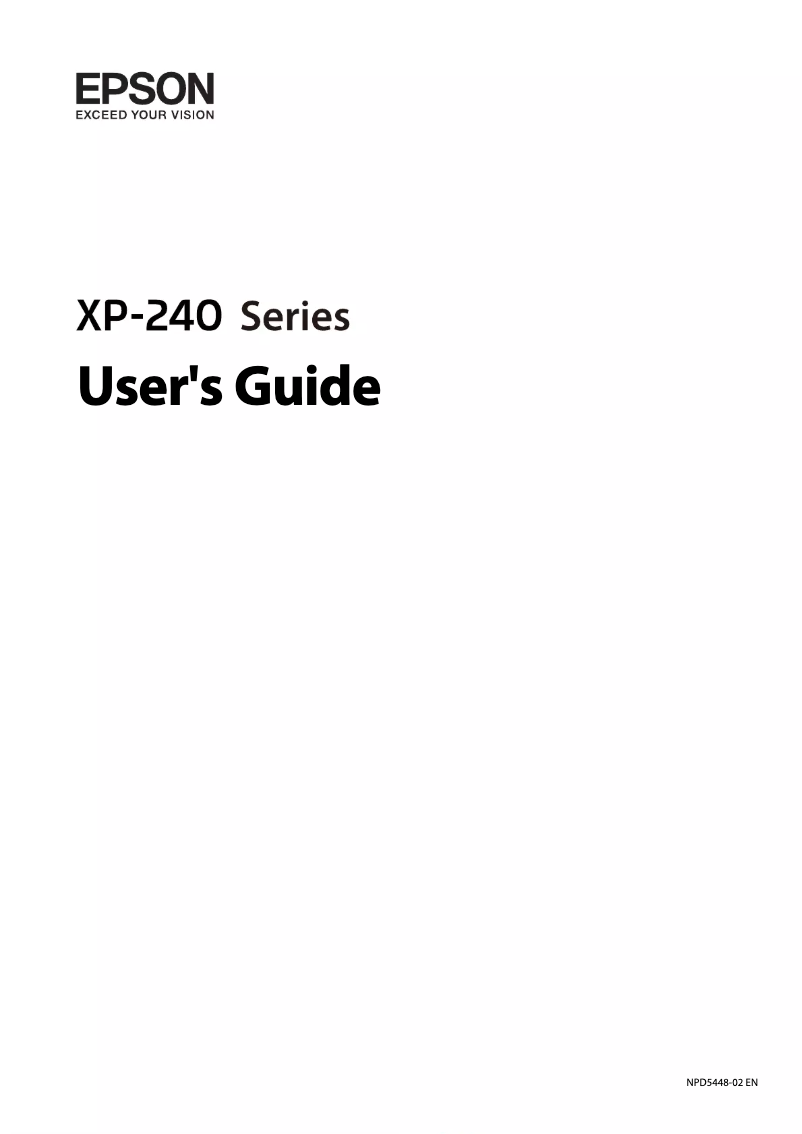 Page 1 de la notice Manuel utilisateur Epson Expression Home XP-344