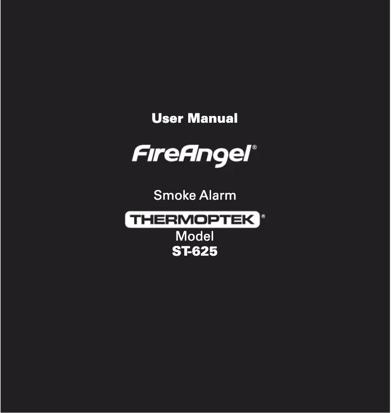 Page 1 de la notice Manuel utilisateur FireAngel ST-625
