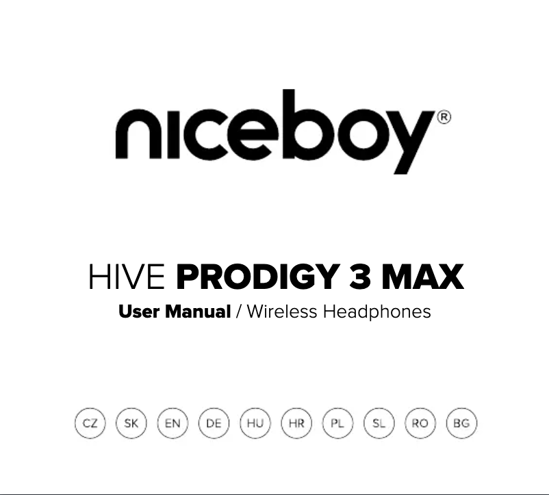 Page 1 de la notice Manuel utilisateur Niceboy HIVE Prodigy 3 Max