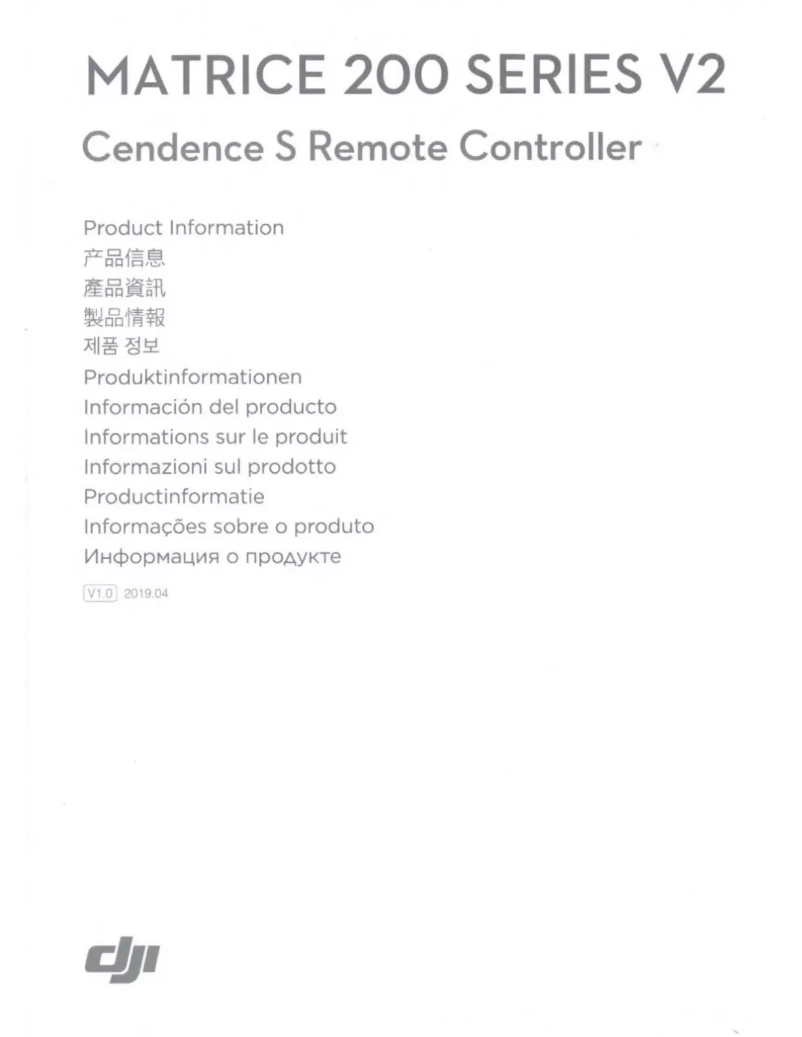 Page 1 de la notice Manuel utilisateur DJI Cendence S Remote Controller