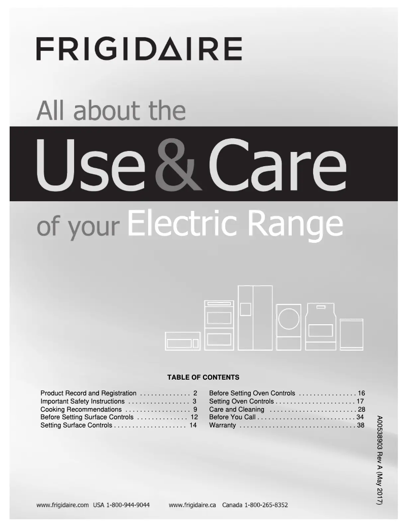 Page 1 de la notice Manuel utilisateur Frigidaire FFES3016TB