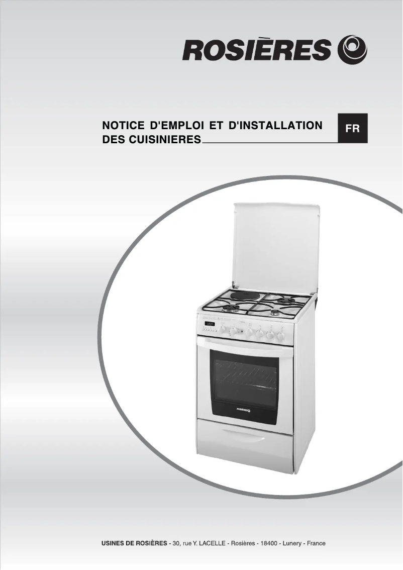 Page 1 de la notice Manuel utilisateur Rosieres RCM6997RB