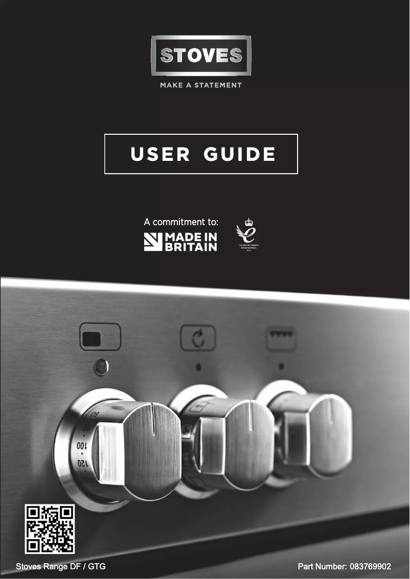 Page 1 de la notice Manuel utilisateur Stoves Sterling Deluxe S1000DF