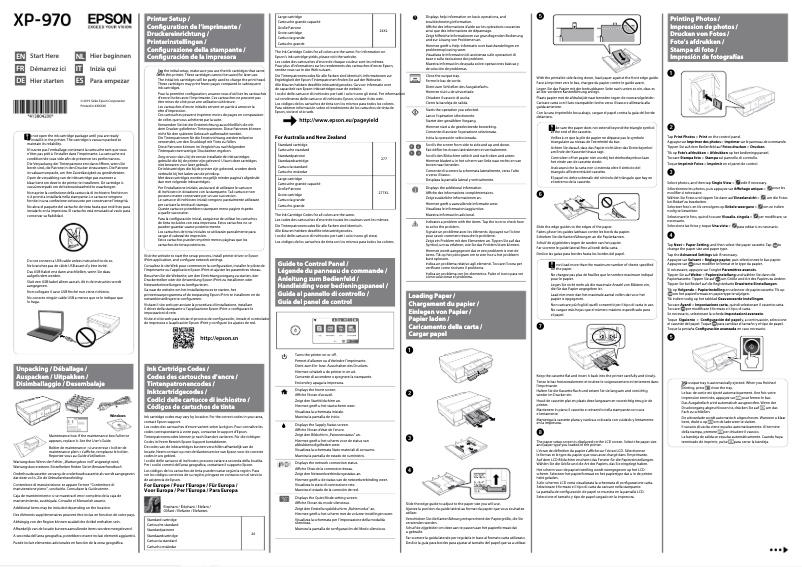 Página 1 del manual Guía de instalación Epson Expression Photo XP-970