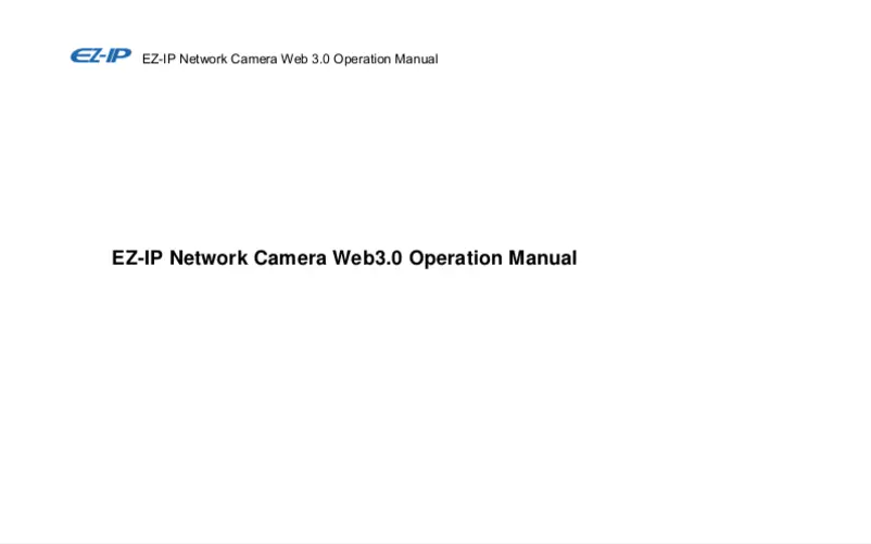 Page 1 de la notice Manuel utilisateur Dahua Technology Ez-Ip IPC-T1B20
