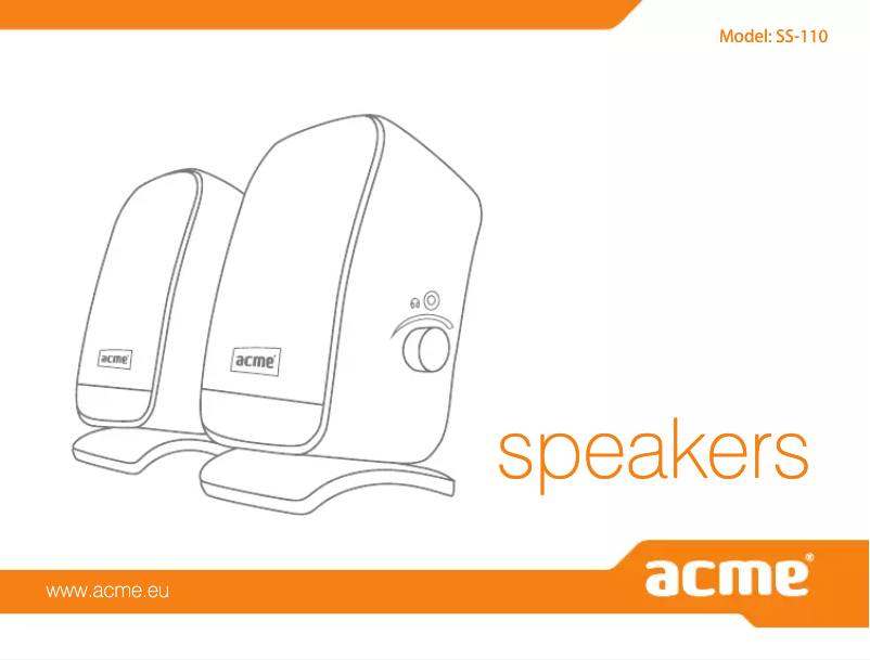 Page 1 of the manual User Manual Acme Made SS110