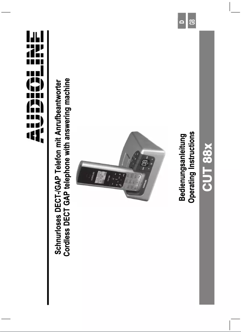 Page 1 de la notice Manuel utilisateur Audioline CUT 88x