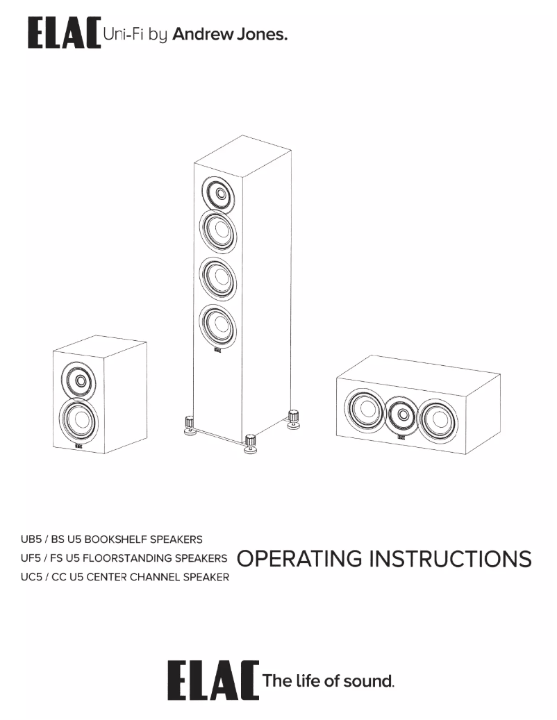 Page 1 de la notice Manuel utilisateur ELAC Uni-Fi CC U5