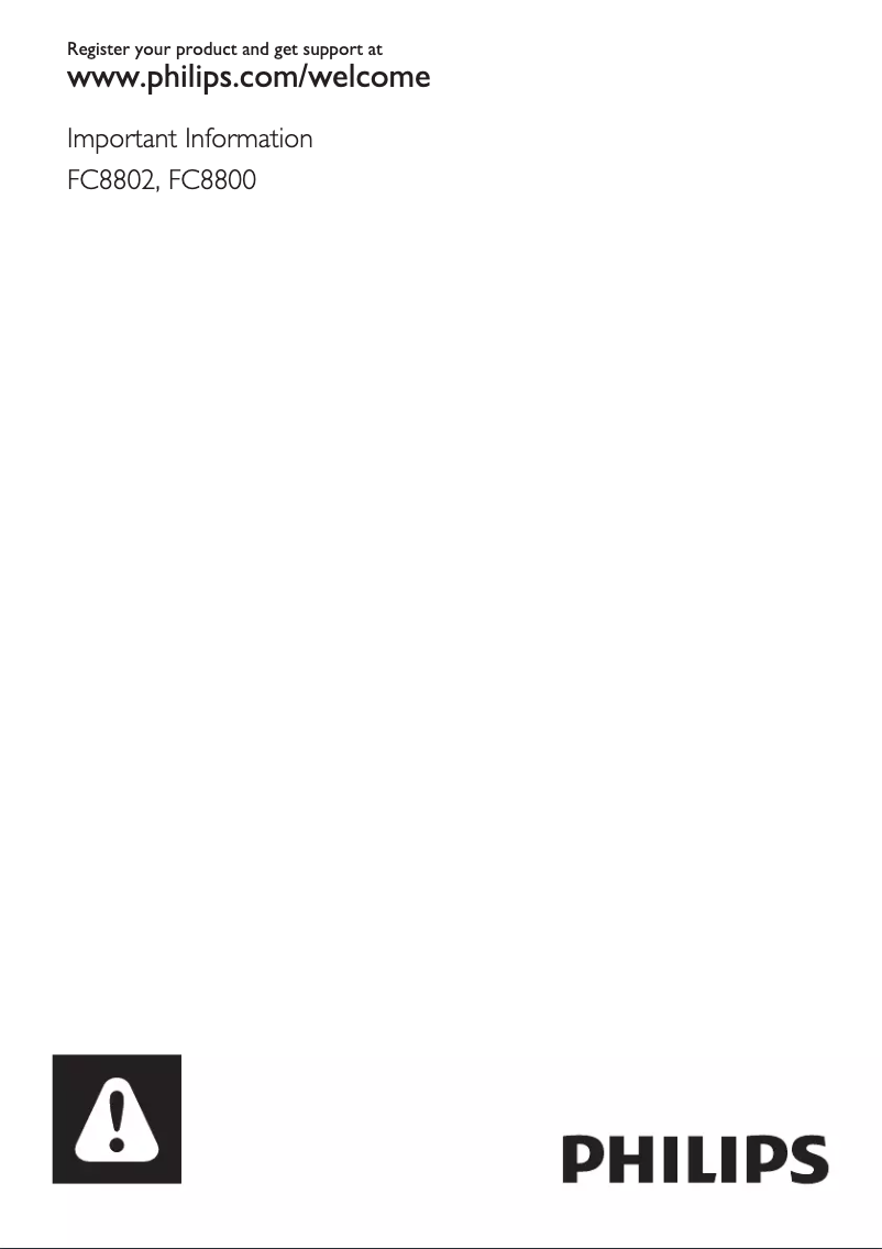 Página 1 del manual Manual de usuario Philips EasyStar FC8802