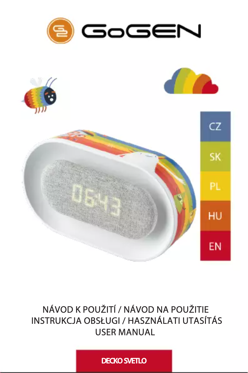 Page 1 de la notice Manuel utilisateur GoGen Decko Svetlo