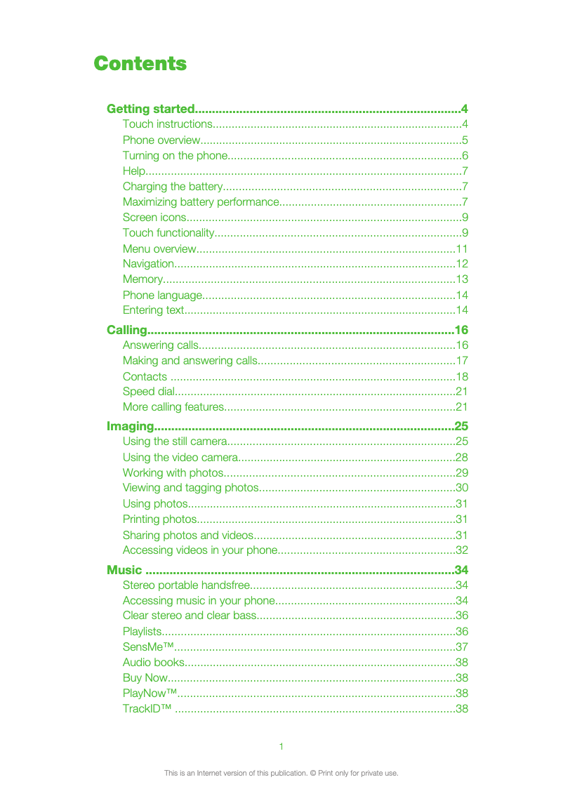 Page n°1 - Manuel utilisateur Sony Aino