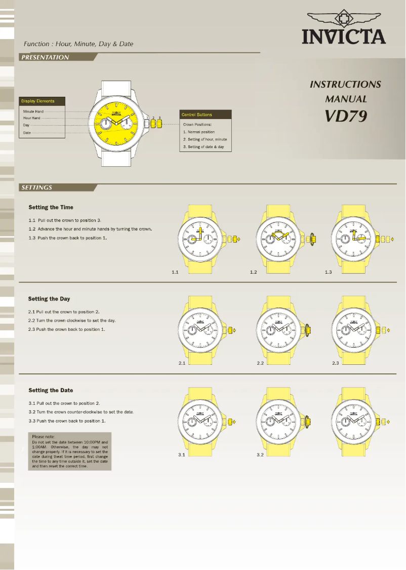 Página 1 del manual Manual de usuario Invicta Bolt 29197