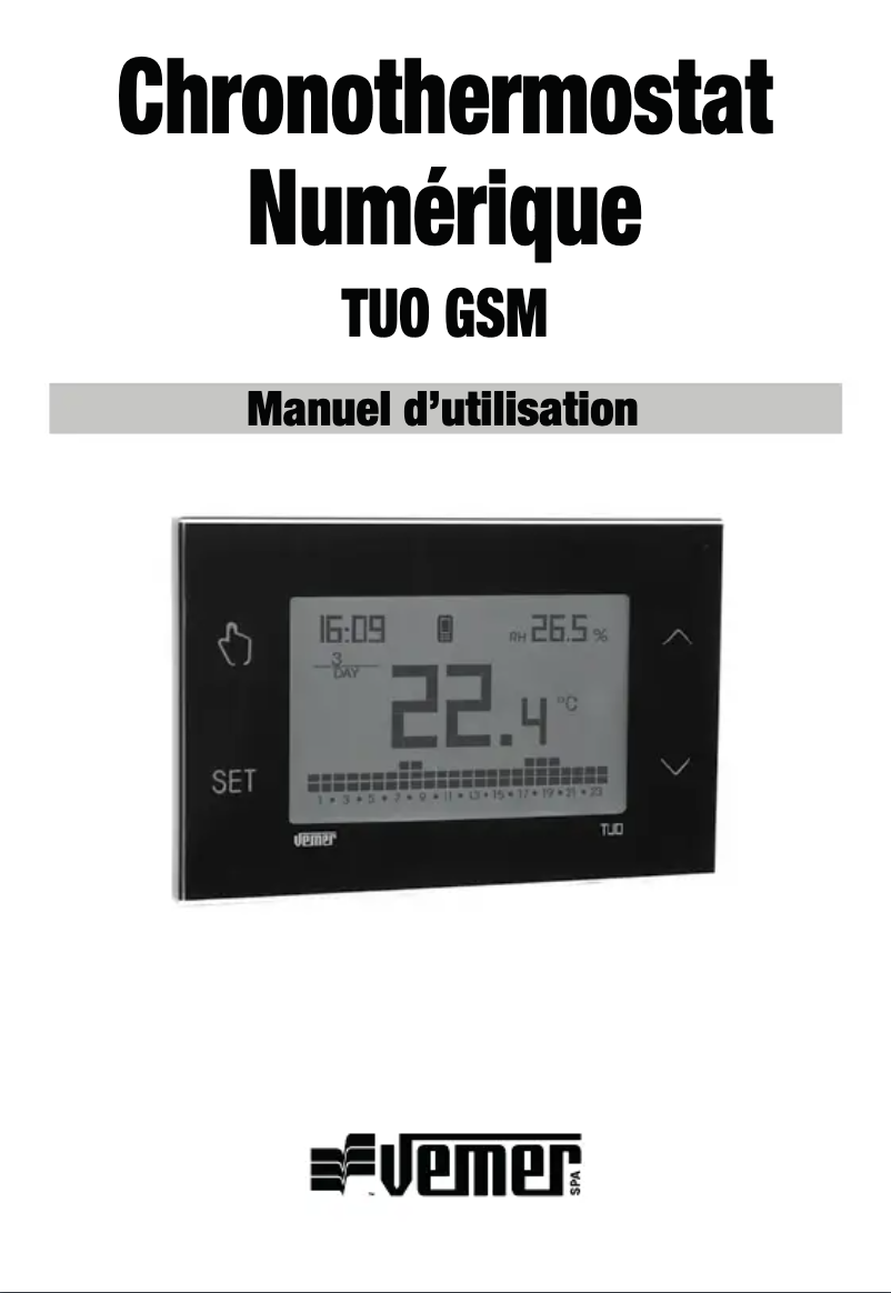 Page 1 de la notice Manuel utilisateur Vemer Tuo GSM