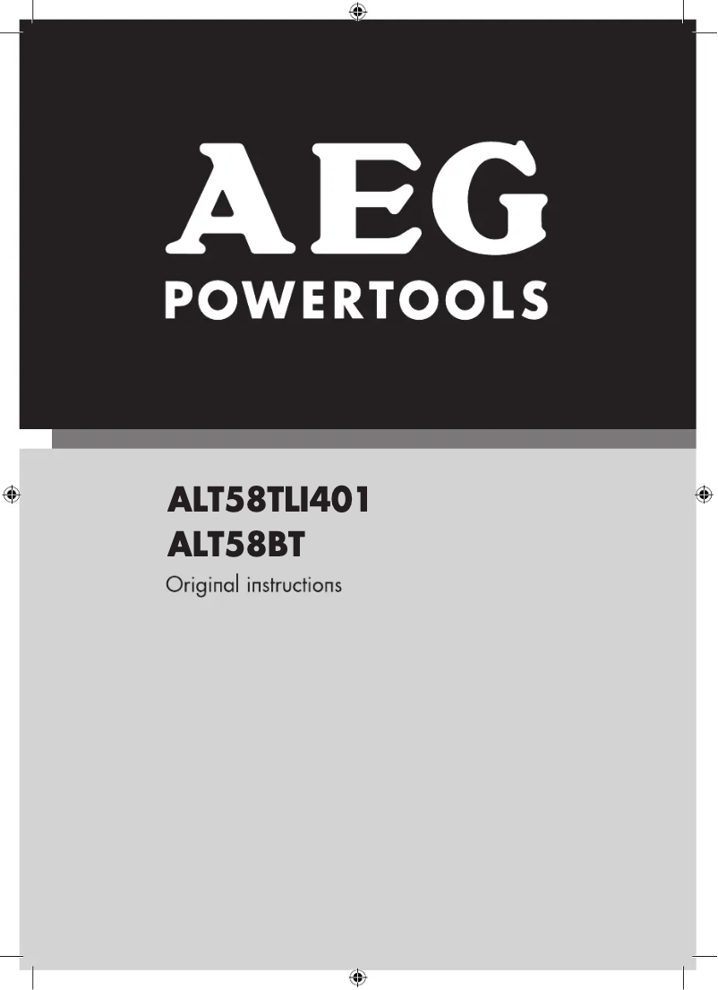 Página 1 del manual Manual de usuario AEG ALT58TLi401