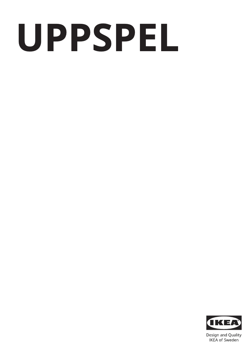 Image de la première page du manuel de l'appareil UPPSPEL 705.113.52